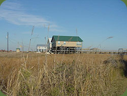 house on marshland
